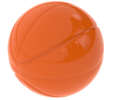 basketbal ballen geïsoleerd Aan achtergrond. 3d weergave- illustratie png