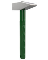 Hammer isolated on background. 3d rendering - illustration png