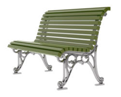 Bench isolated on background. 3d rendering - illustration png