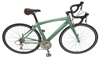 veloce bicicletta isolato su sfondo. 3d interpretazione - illustrazione png