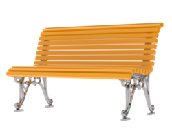 Bench isolated on background. 3d rendering - illustration png