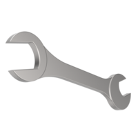 Wrench isolated on background. 3d rendering - illustration png