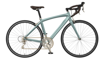 velozes bicicleta isolado em fundo. 3d Renderização - ilustração png