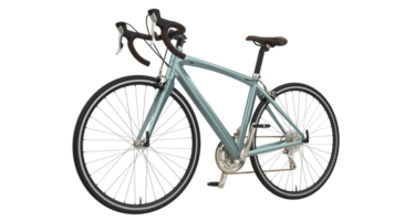 velozes bicicleta isolado em fundo. 3d Renderização - ilustração png