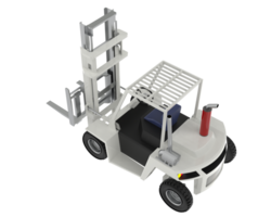 diesel carrello elevatore a forca isolato su sfondo. 3d interpretazione - illustrazione png