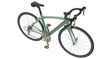 rápido bicicleta aislado en antecedentes. 3d representación - ilustración png