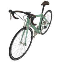 rápido bicicleta aislado en antecedentes. 3d representación - ilustración png