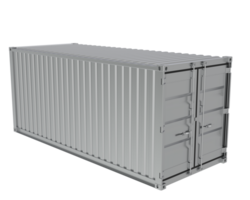 Container isoliert auf Hintergrund. 3d Rendern - - Illustration png