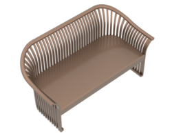 Bench isolated on background. 3d rendering - illustration png