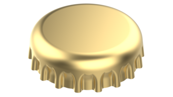 Bottle cap isolated on background. 3d rendering - illustration png