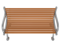 Bench isolated on background. 3d rendering - illustration png