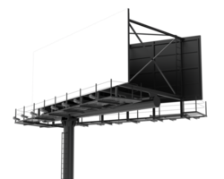 Billboard isolated on background. 3d rendering - illustration png