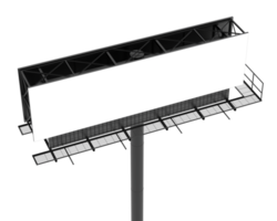 Billboard isolated on background. 3d rendering - illustration png