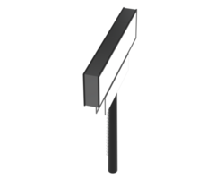 tabellone isolato su sfondo. 3d interpretazione - illustrazione png