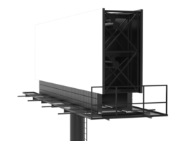 Billboard isolated on background. 3d rendering - illustration png