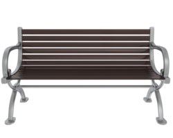 Bench isolated on background. 3d rendering - illustration png