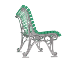 bänk isolerat på bakgrund. 3d tolkning - illustration png