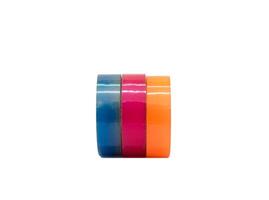 Scotch tape adhesive group colorful blue pink orange photo