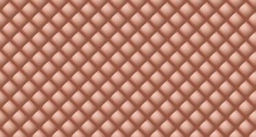 Simple upholstery quilted background. Quilted stitched background pattern. Brown leather texture sofa backdrop. Seamless texture quilted background vector
