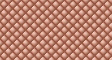 Simple upholstery quilted background. Quilted stitched background pattern. Brown leather texture sofa backdrop. Seamless texture quilted background vector