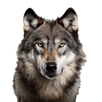 ai gegenereerd wolf PNG geïsoleerd Aan transparant achtergrond