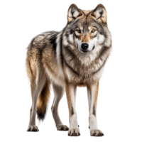 AI generated Wolf png isolated on transparent background