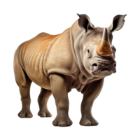 AI generated Rhinoceros png isolated on transparent background