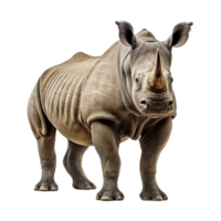 ai generiert Nashorn png isoliert auf transparent Hintergrund