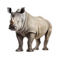 AI generated Rhinoceros png isolated on transparent background