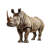 AI generated Rhinoceros png isolated on transparent background