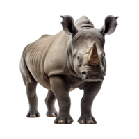 ai generado rinoceronte png aislado en transparente antecedentes