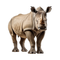 ai generiert Nashorn png isoliert auf transparent Hintergrund