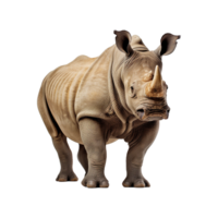 AI generated Rhinoceros png isolated on transparent background