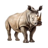 AI generated Rhinoceros png isolated on transparent background