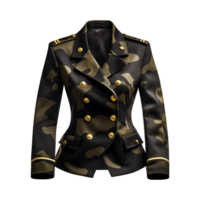 ai généré magnifique militaire blazer isolé sur transparent Contexte png