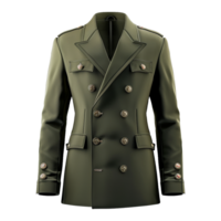 ai genererad magnifik militär blazer isolerat på transparent bakgrund png