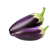 ai generiert Aubergine png isoliert auf transparent Hintergrund