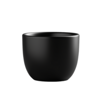 AI generated Ceramic black cup png isolated on transparent background