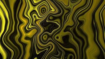 abstrakt von Gold Flüssigkeit holographisch Hintergrund. glatt Welle Oberfläche von Flüssigkeit Formen und Übergänge ist ein glatt animiert Bewegung Grafik. Animation von nahtlos Schleife. video