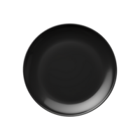 ai généré noir assiette isolé sur transparent Contexte png