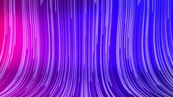 Animation loop technology shows multicolored light vertical lines moving in waves. Abstract colorful background with bright neon lights and glowing lines. video