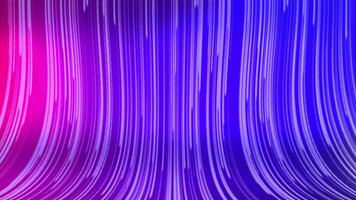 Animation loop technology shows multicolored light vertical lines moving in waves. Abstract colorful background with bright neon lights and glowing lines. video