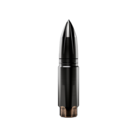 ai generiert schwarz Munition im 5 56 mm isoliert auf transparent Hintergrund3 png