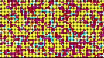 Abstract animated motion background. Glittering multicolored geometric mosaic wave pattern background. looped animation for wallpaper. video