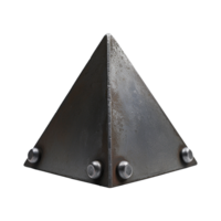 AI generated Iron metal alone isolated on transparent background png