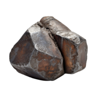 AI generated Iron metal alone isolated on transparent background png