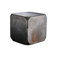 AI generated Iron metal alone isolated on transparent background png