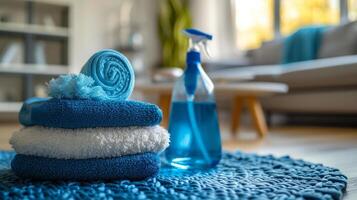 AI generated Home cleaning services showcase pristine spaces with meticulous attention to every detail photo