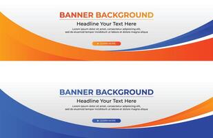 Gradient Banner Template Design Collection vector