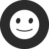 Slightly Smiling Face Vector Icon